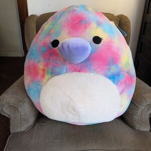 Squishmallow - Jumbo Rainbow Platypus